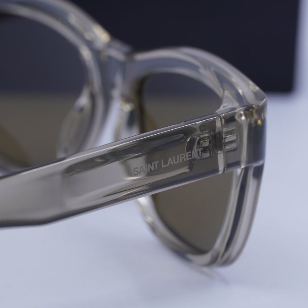 Final Price! Saint Laurent SL674 005 Transparent Beige Sunglasses - Picture 8 of 9